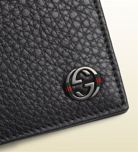 mens gucci leather wallet|gucci slim wallet for men.